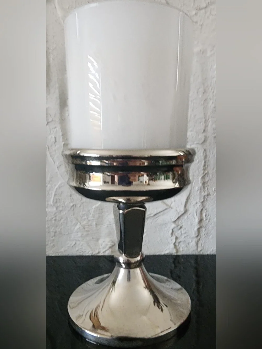Pottery Barn Silver Plated Candle Stand